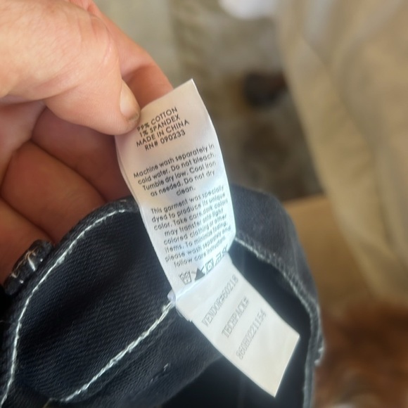 Pacsun flare NWT high-rise size 26 black with white stitching, no pockets - Picture 15 of 15